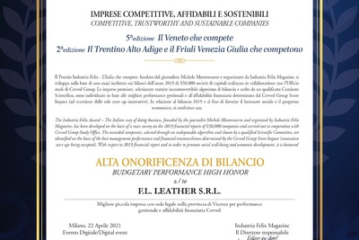 FL RICEVE IL PREMIO INDUSTRIA FELIX