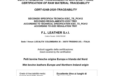 Ottenimento certificazione tracciabilità materie p