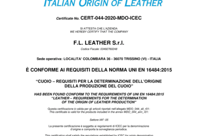 IL CONTINUO IMPEGNO DI FL LEATHER SRL!