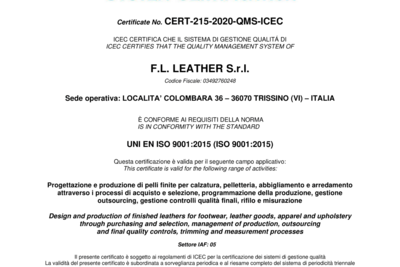 IL CONTINUO IMPEGNO DI FL LEATHER SRL!